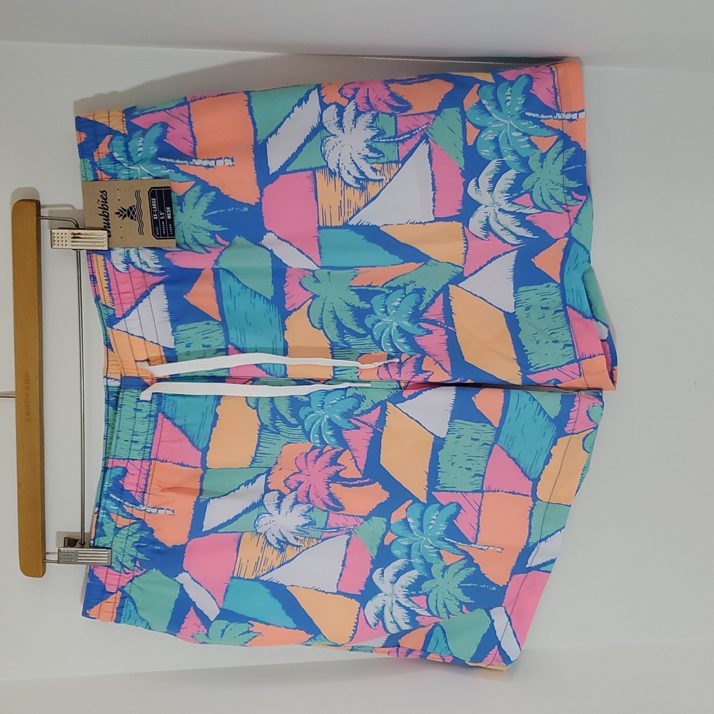 Chubbies The Oceansides 5.5" Classic Swim Trunks Palm Tree Print XXL NWT